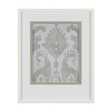 Shadow Ikat V by Chariklia Zarris a Hand Embellished Textured Framed Art Print Matted under Glass by Mercana at Eve Furniture
