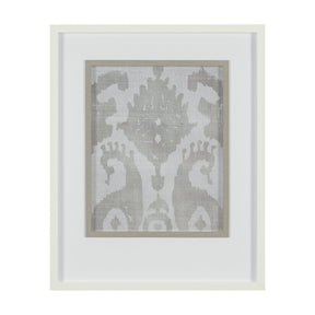 Shadow Ikat V by Chariklia Zarris a Hand Embellished Textured Framed Art Print Matted under Glass by Mercana at Eve Furniture