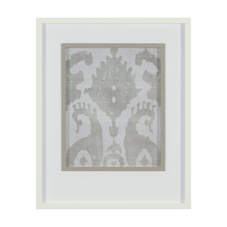 Shadow Ikat V by Chariklia Zarris a Hand Embellished Textured Framed Art Print Matted under Glass by Mercana at Eve Furniture