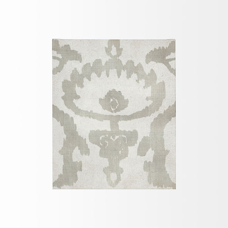 Shadow Ikat VI by Chariklia Zarris a Hand Embellished Textured Canvas by Mercana at Eve Furniture