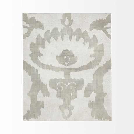 Shadow Ikat VI by Chariklia Zarris a Hand Embellished Textured Canvas by Mercana at Eve Furniture