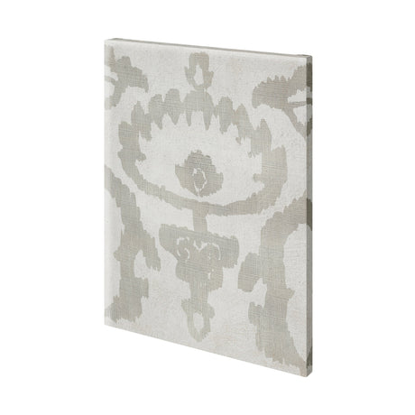 Shadow Ikat VI by Chariklia Zarris a Hand Embellished Textured Canvas by Mercana at Eve Furniture