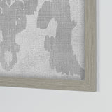 Shadow Ikat VI by Chariklia Zarris a Hand Embellished Textured Framed Art Print Matted under Glass by Mercana at Eve Furniture