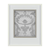 Shadow Ikat VI by Chariklia Zarris a Hand Embellished Textured Framed Art Print Matted under Glass by Mercana at Eve Furniture