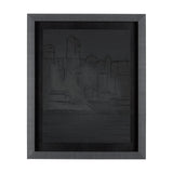 Shadow of the City I by Mercana Studio Hand Embellished Textured Framed Art Print Matted under Glass by Mercana at Eve Furniture