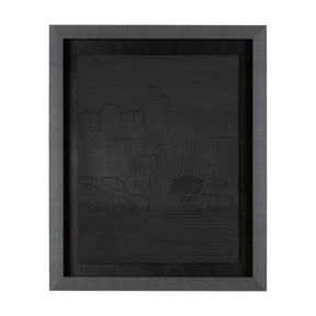 Shadow of the City II by Mercana Studio Hand Embellished Textured Framed Art Print Matted under Glas by Mercana at Eve Furniture