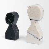 Shadow White & Black Marble Bookends by Mercana at Eve Furniture