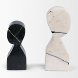 Shadow White & Black Marble Bookends by Mercana at Eve Furniture