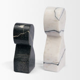 Shadow White & Black Marble Bookends by Mercana at Eve Furniture