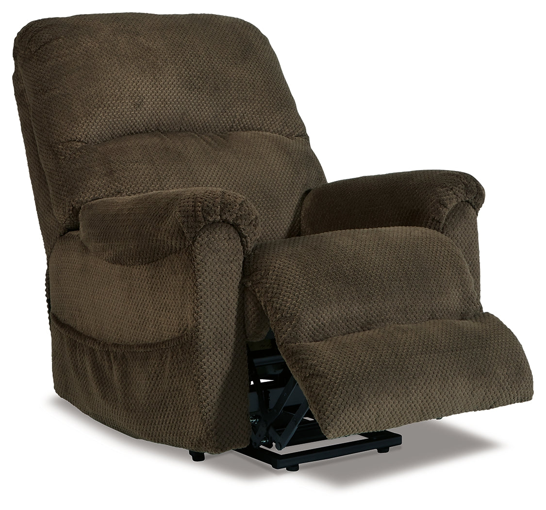 Shadowboxer Chocolate Power Lift Recliner