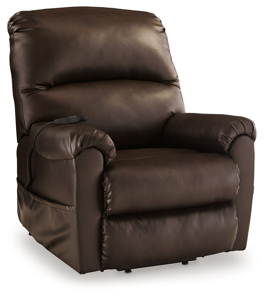 Shadowboxer Chocolate Power Lift Recliner