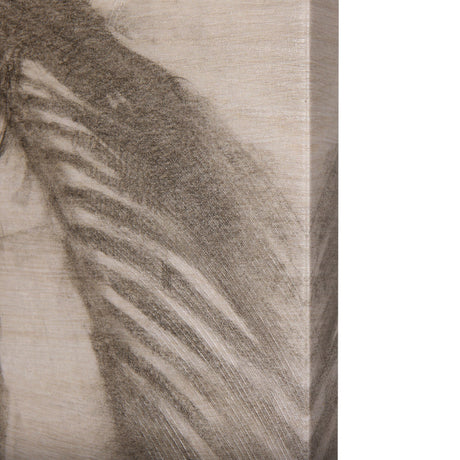 Shadows on wood I by Mercana Studio a Hand Embellished Textured Canvas by Mercana at Eve Furniture