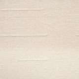 Shae Brown Wood w/ Oatmeal Fabric Ottoman by Mercana at Eve Furniture