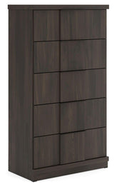 Shaehartin Dark Brown Chest of Drawers by Ashley at Eve Furniture