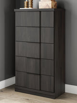 Shaehartin Dark Brown Chest of Drawers by Ashley at Eve Furniture