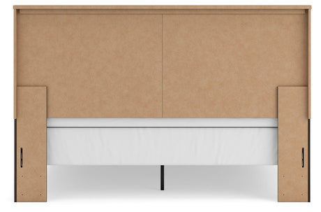 Shaehartin Dark Brown King Panel Bed by Ashley at Eve Furniture