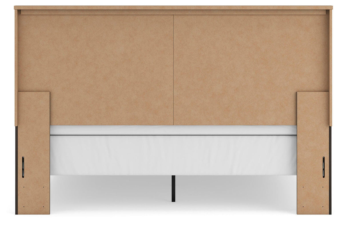 Shaehartin Dark Brown King Panel Bed by Ashley at Eve Furniture