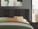 Shaehartin Dark Brown King Panel Bed
