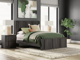Shaehartin Dark Brown Queen Panel Bed by Ashley at Eve Furniture