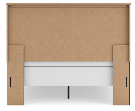 Shaehartin Dark Brown Queen Panel Bed by Ashley at Eve Furniture