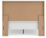 Shaehartin Dark Brown Queen Panel Bed by Ashley at Eve Furniture