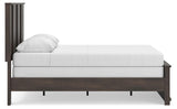Shaehartin Dark Brown Queen Panel Bed