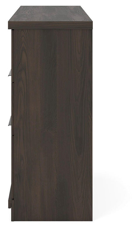 Shaehartin Dark Brown Six Drawer Dresser by Ashley at Eve Furniture