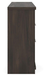 Shaehartin Dark Brown Six Drawer Dresser