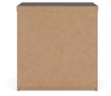 Shaehartin Dark Brown Two Drawer Nightstand