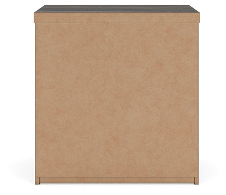 Shaehartin Dark Brown Two Drawer Nightstand by Ashley at Eve Furniture