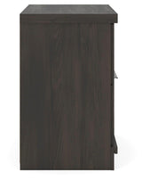 Shaehartin Dark Brown Two Drawer Nightstand
