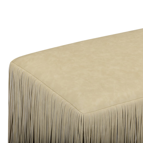 Shag Me 50" Performance Vegan Leather Bench by TOV Furniture at Eve Furniture