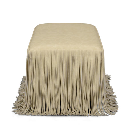 Shag Me 50" Performance Vegan Leather Bench by TOV Furniture at Eve Furniture