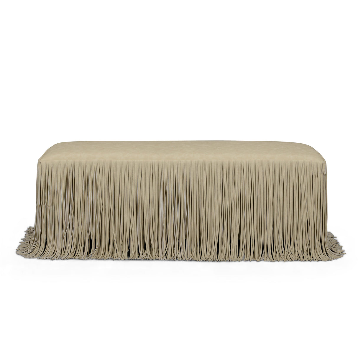 Shag Me 50" Performance Vegan Leather Bench by TOV Furniture at Eve Furniture