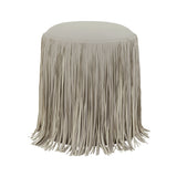 Shag Me Performance Vegan Leather Ottoman by TOV Furniture at Eve Furniture