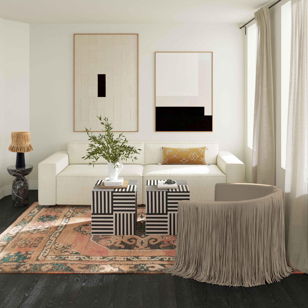 Shag Me Performance Vegan Leather Swivel Chair by TOV Furniture at Eve Furniture