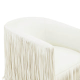 Shag Me Performance Vegan Leather Swivel Chair by TOV Furniture at Eve Furniture