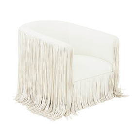 Shag Me Performance Vegan Leather Swivel Chair by TOV Furniture at Eve Furniture