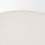Shaiden Brown Wood w/ Cream Fabric Stool by Mercana at Eve Furniture