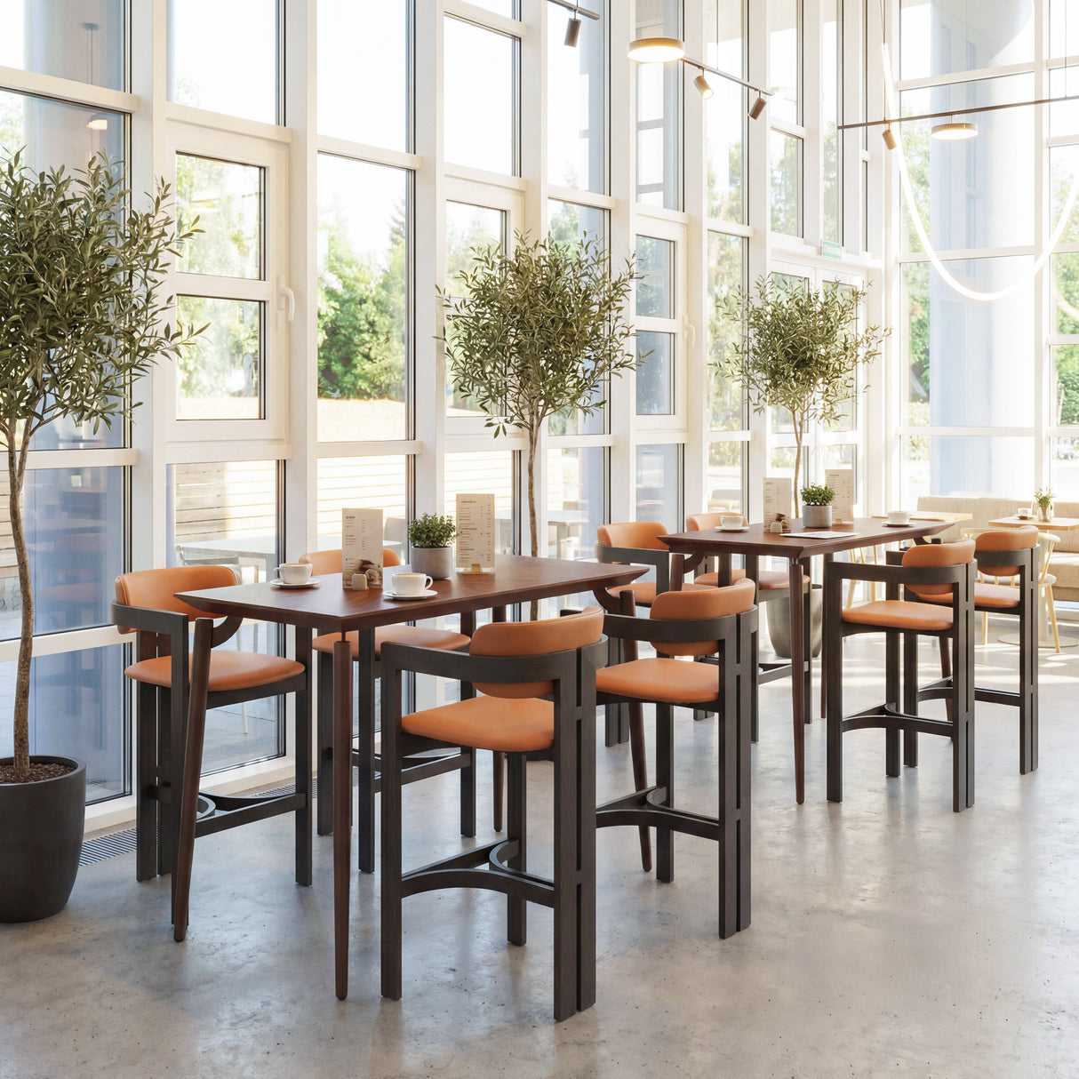 Shaili Brown Barstool by Zuomod at Eve Furniture