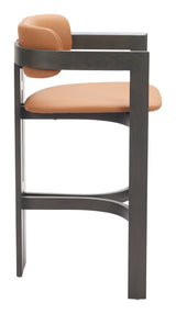 Shaili Brown Barstool by Zuomod at Eve Furniture