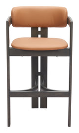 Shaili Brown Barstool by Zuomod at Eve Furniture