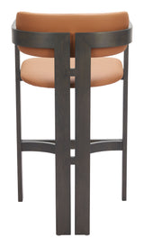 Shaili Brown Barstool by Zuomod at Eve Furniture