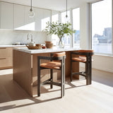 Shaili Brown Counter Stool by Zuomod at Eve Furniture