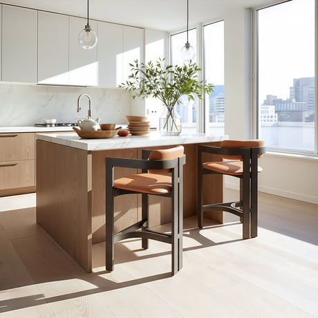 Shaili Brown Counter Stool by Zuomod at Eve Furniture