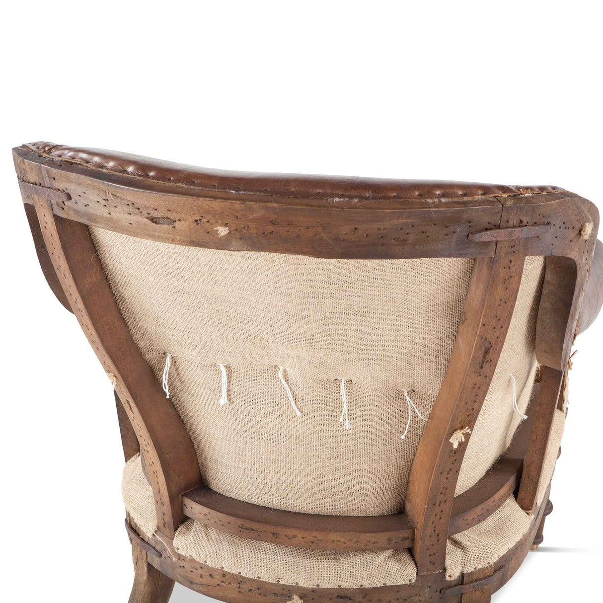 Shakespeare 28" Deconstructed Accent Chair in Vintage Cigar Leather by Home Trends & Design at Eve Furniture