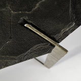 Shale III Black Live-Edge Slate and Iron Console Table by Mercana at Eve Furniture