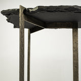 Shale III Black Live-Edge Slate and Iron Console Table by Mercana at Eve Furniture