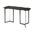 Shale III Black Live-Edge Slate and Iron Console Table by Mercana at Eve Furniture