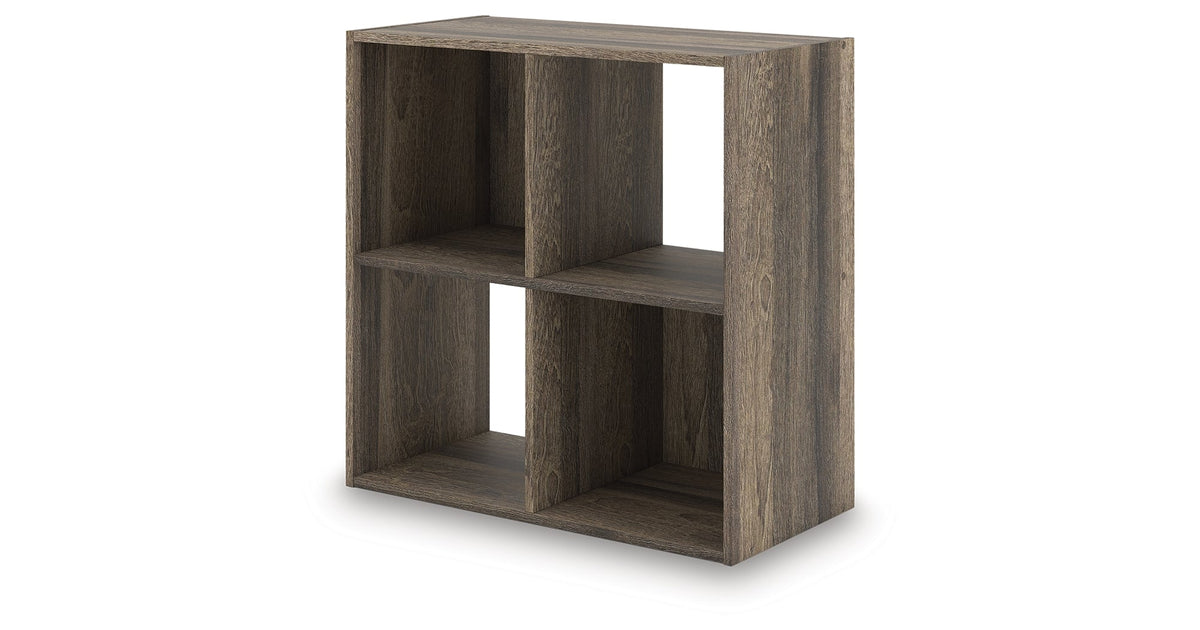 Shallifer Brown Four Cube Organizer by Ashley at Eve Furniture